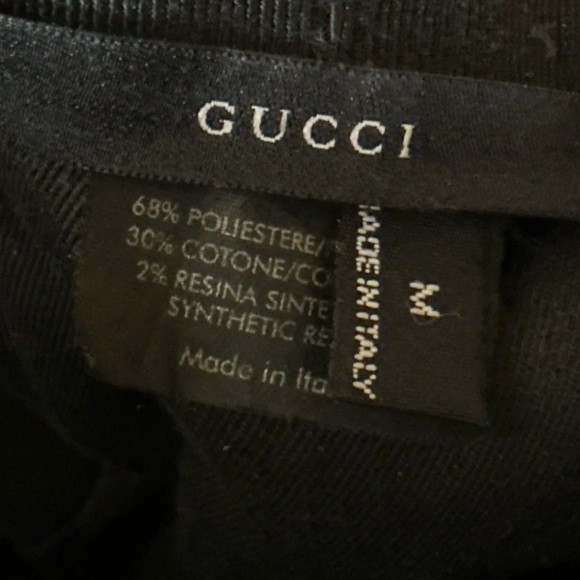 Gucci Bucket Hat Logo Canvas Beige Blue Red Color - Picture 7 of 9